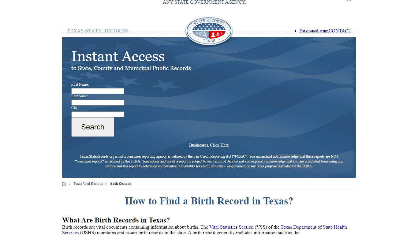 How to Find a Birth Record in Texas? - State Records